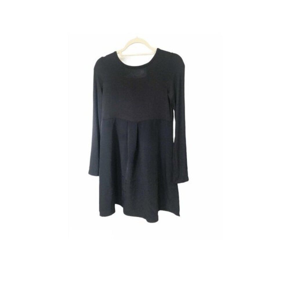 NWT DG2 by Diane Gilman Hi-Low Tunic Top | Black Flare Sleeve | XS - Picture 2 of 6